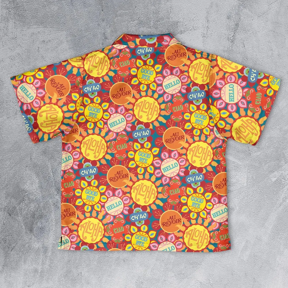 It's a Small World Flowers Youth Hawaiian Shirt - 2