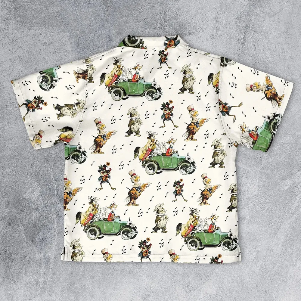 America Sings Characters Youth Hawaiian Shirt - 2