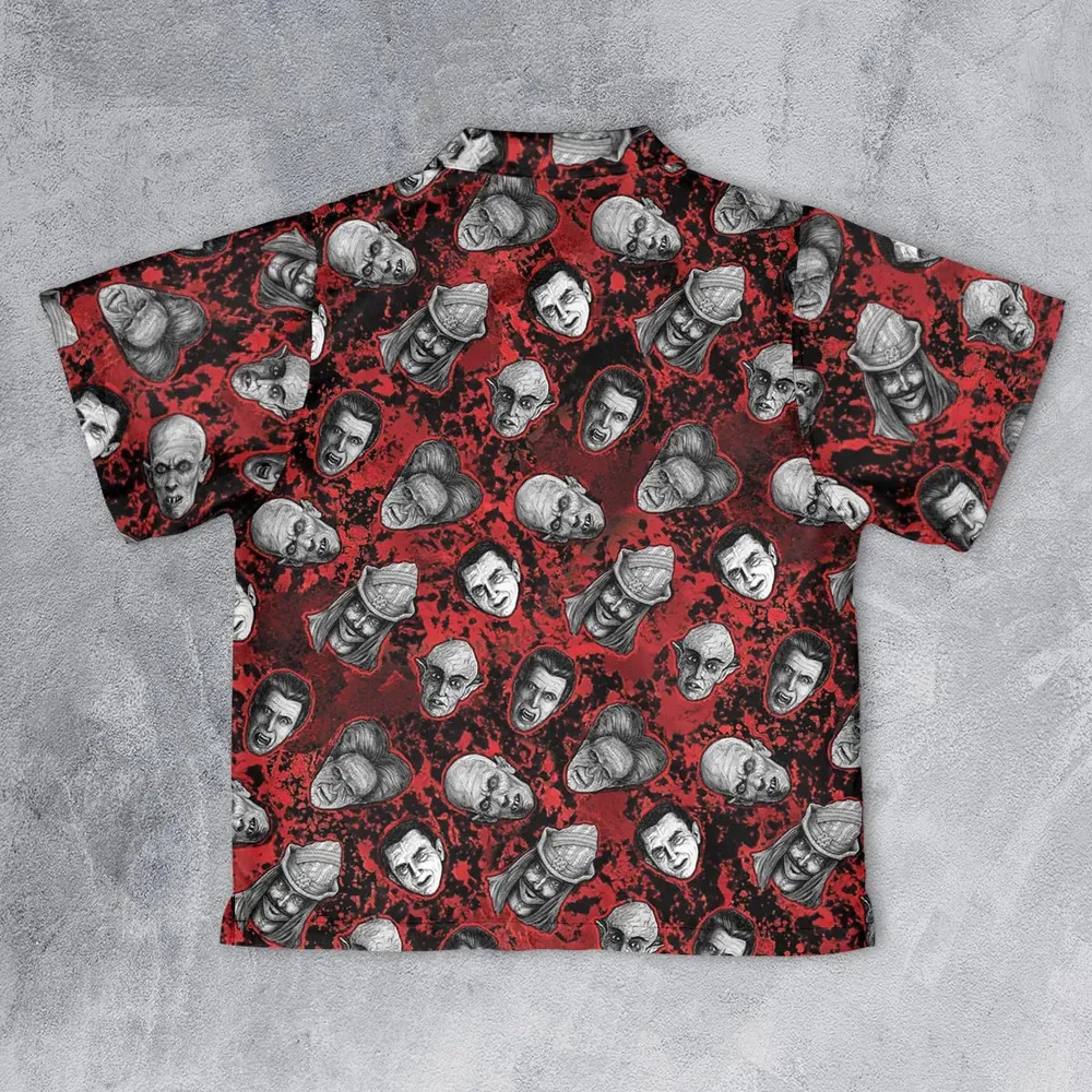 Many Faces Of Dracula Youth Hawaiian Shirt - 2