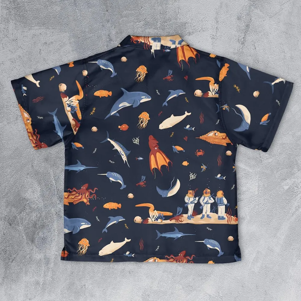 Around The Word Under The Sea Youth Hawaiian Shirt - 2