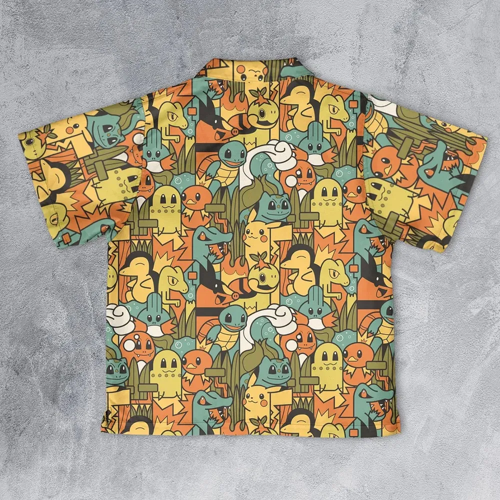 Power Starter Colors Pokemon Youth Hawaiian Shirt - 2
