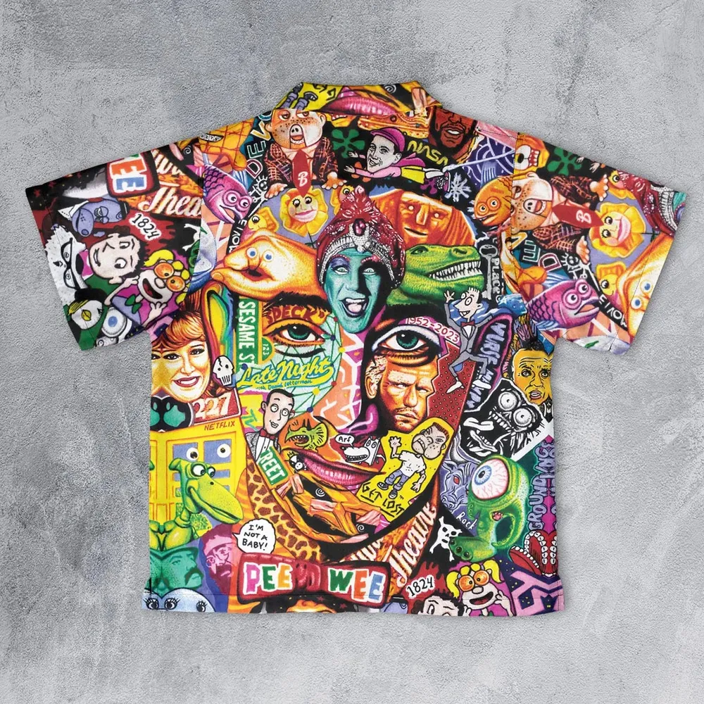 Scavenger Hunt Pee Wee Herman Youth Hawaiian Shirt - 2