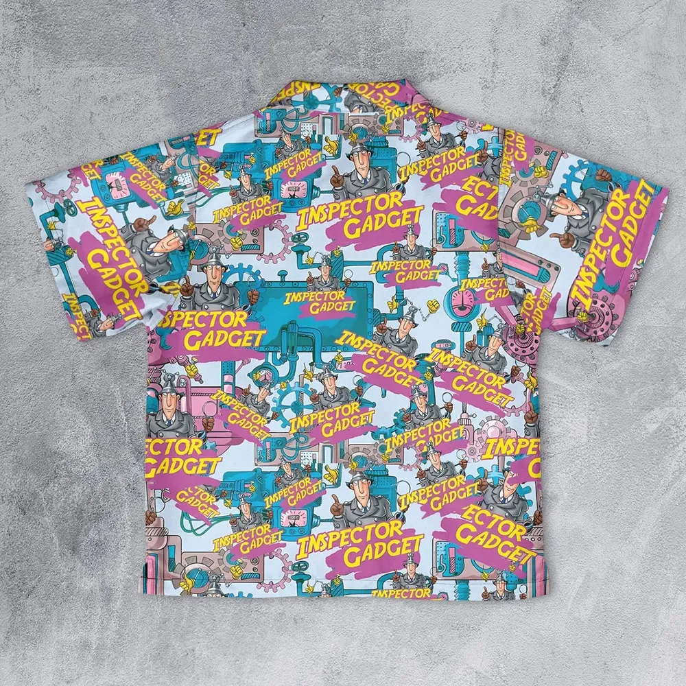 Inspector Mode Inspector Gadget Youth Hawaiian Shirt - 2
