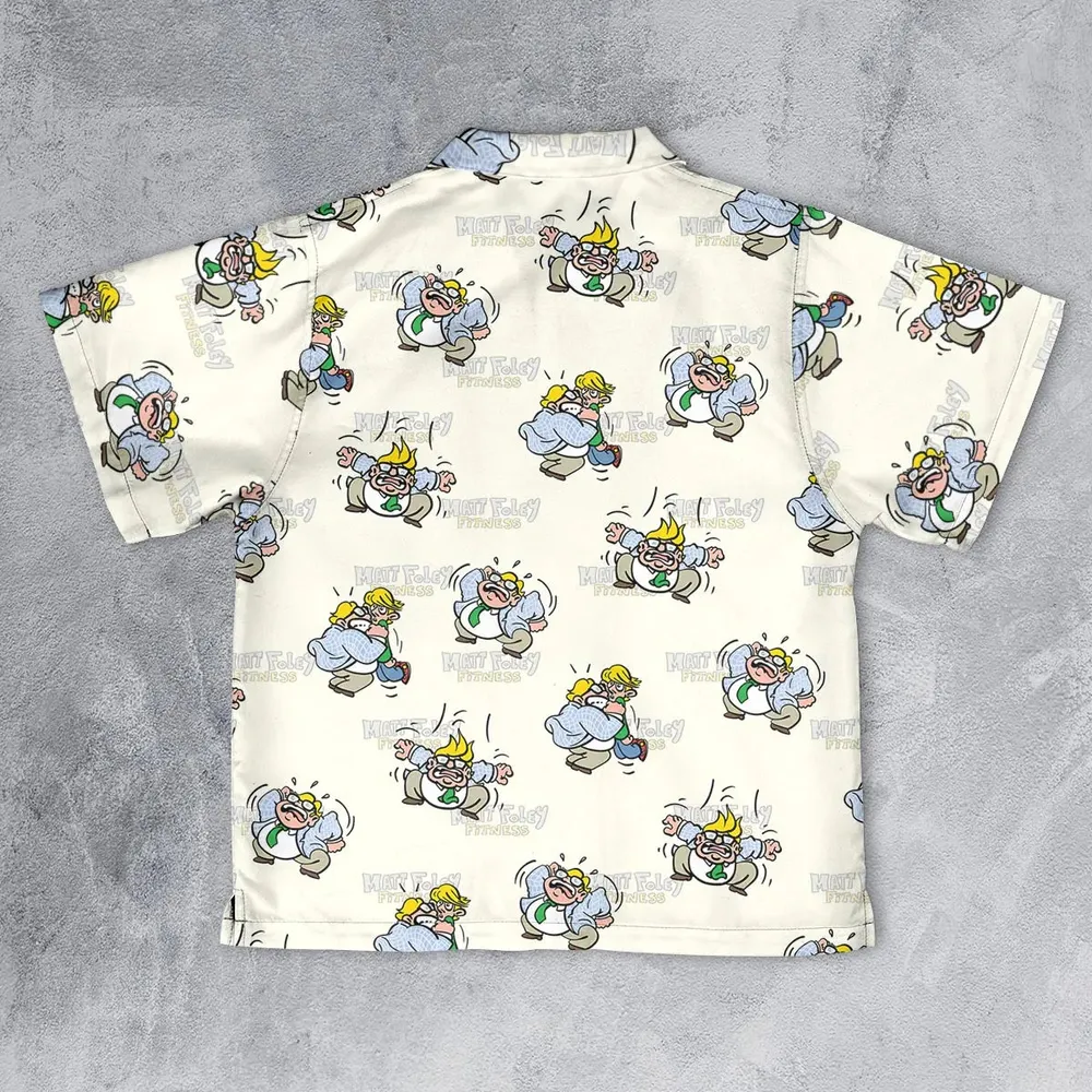 Matt Foley Fitness Exercises SNL Youth Hawaiian Shirt - 2