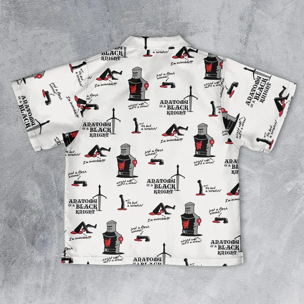 Tis but a scratch Black Knight Monty Python And The Holy Grail Youth Hawaiian Shirt - 2