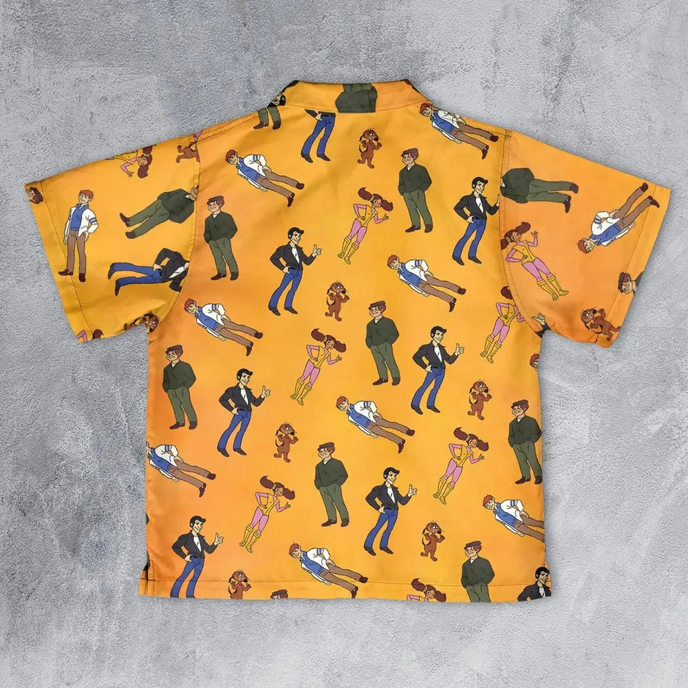 The Fonz and the Happy Days Gang Youth Hawaiian Shirt - 2