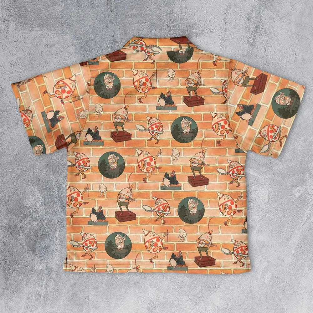 Retro Humpty Dumpty Youth Hawaiian Shirt - 2