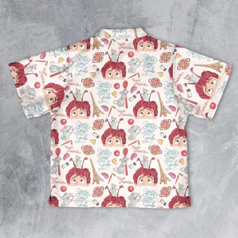 Cute Controller Ratatouille Youth Hawaiian Shirt - 2