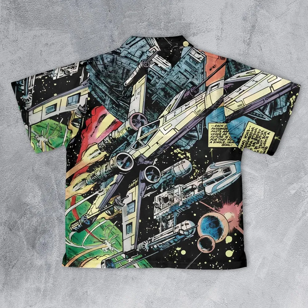 Han Solo Spaceship Star Wars Youth Hawaiian Shirt - 2