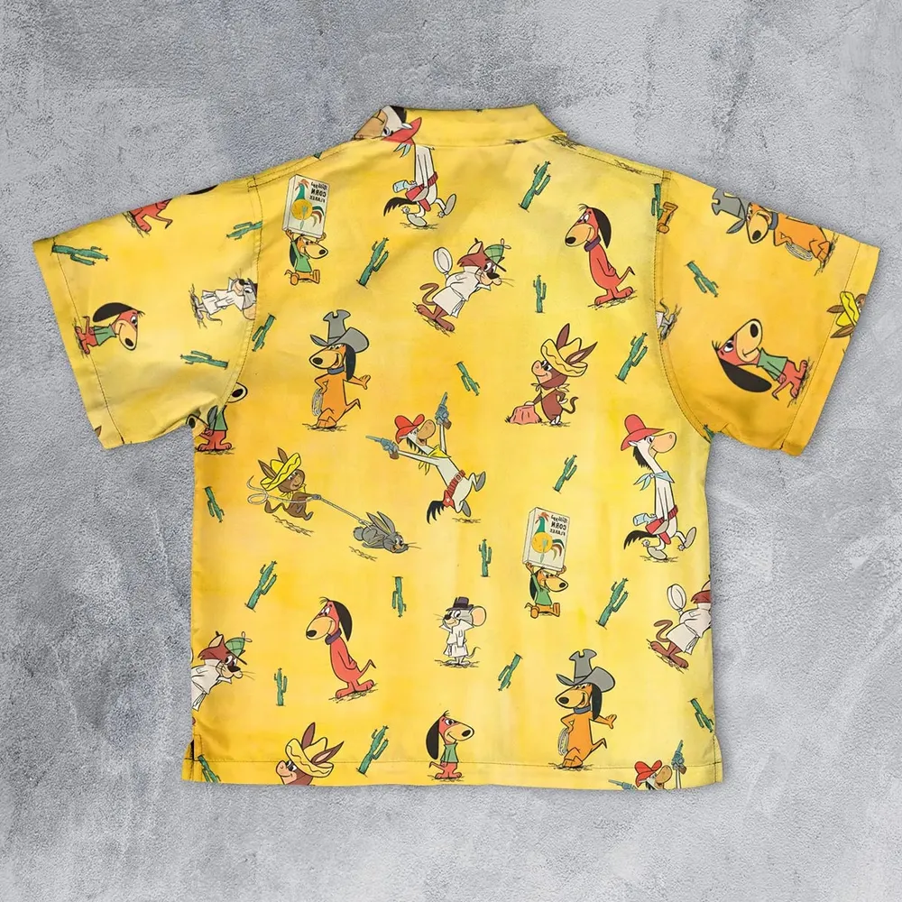 The Quick Draw McGraw Show Characters Youth Hawaiian Shirt - 2
