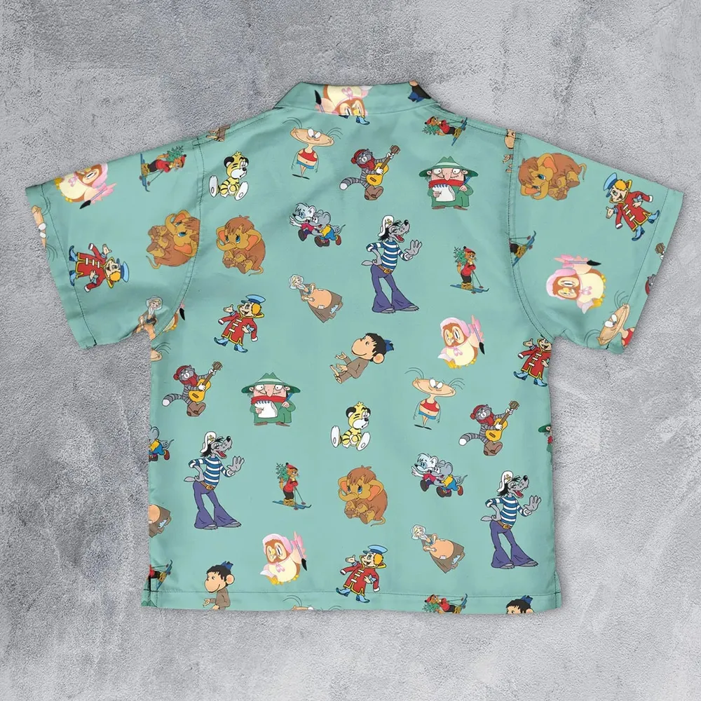 Russian Cartoon Characters Youth Hawaiian Shirt - 2