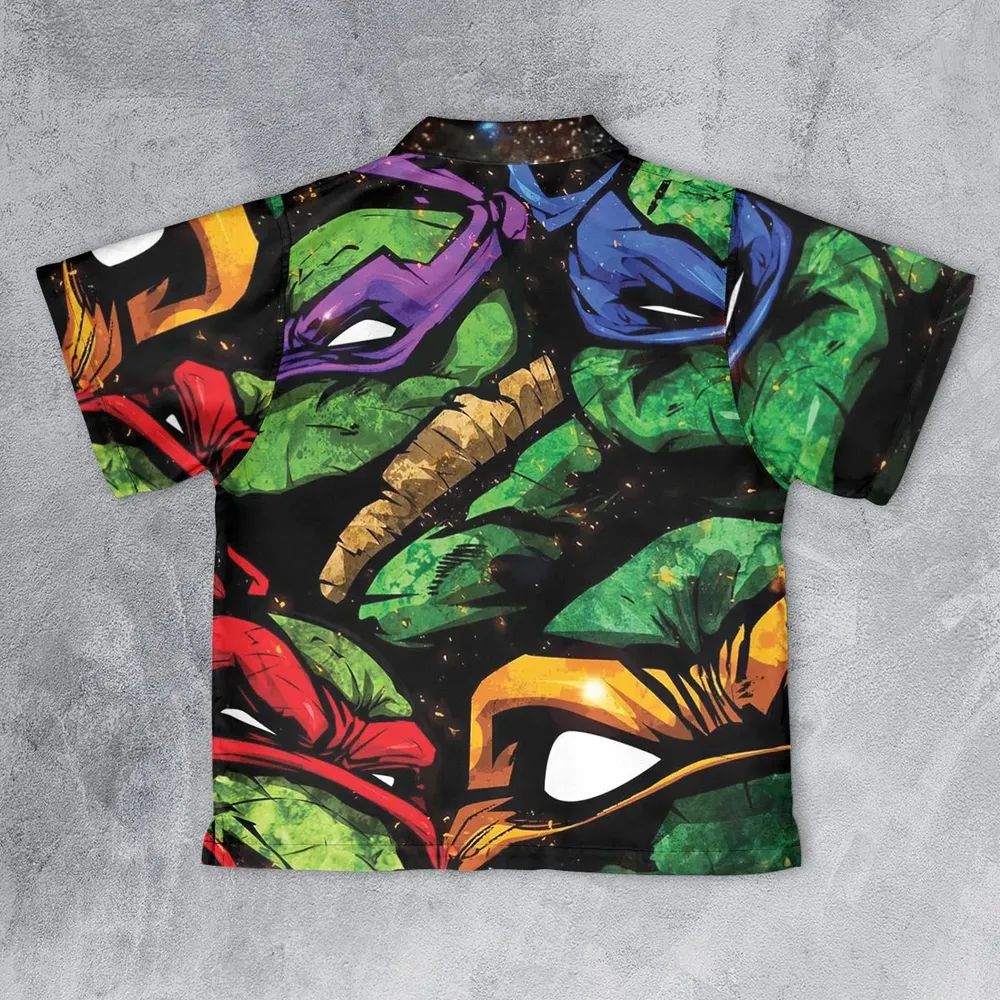 Four Ninja Turtles TMNT Youth Hawaiian Shirt - 2