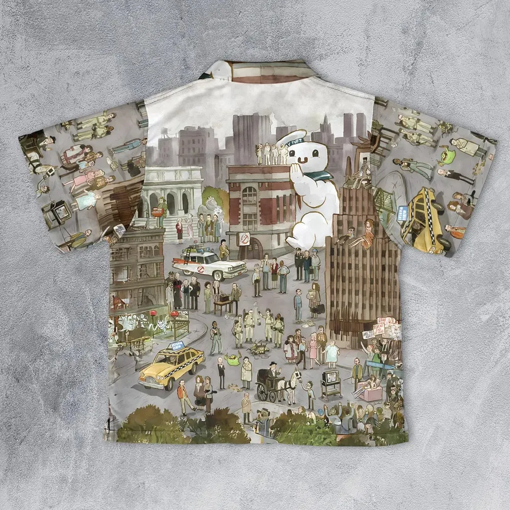 Ghostbusterland Ghostbusters Youth Hawaiian Shirt - 2