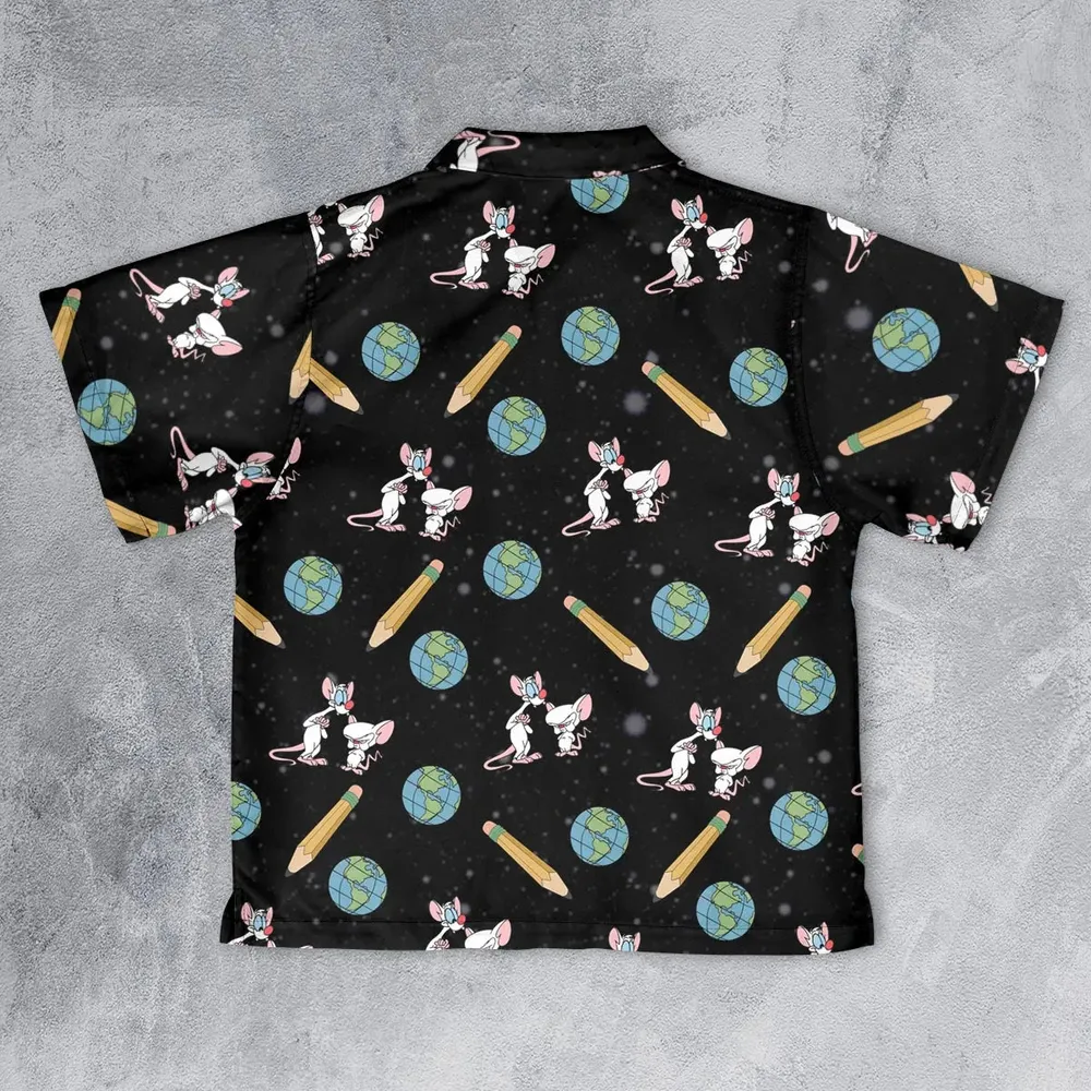 Geek Drip Pinky and The Brain Youth Hawaiian Shirt - 2