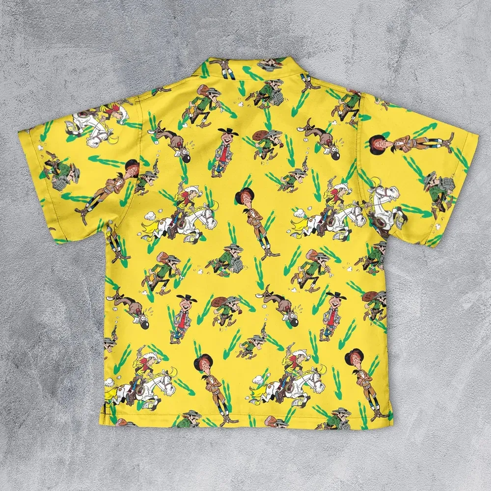 Dead End City Lucky Luke Youth Hawaiian Shirt - 2