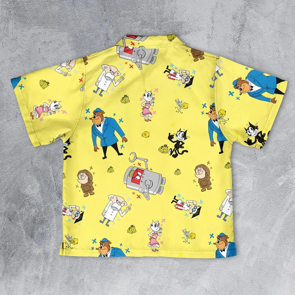 Felix The Cat Characters Youth Hawaiian Shirt - 2