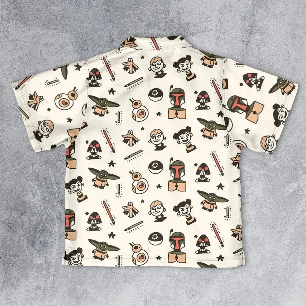 Retro Galaxy Star Wars Youth Hawaiian Shirt - 2