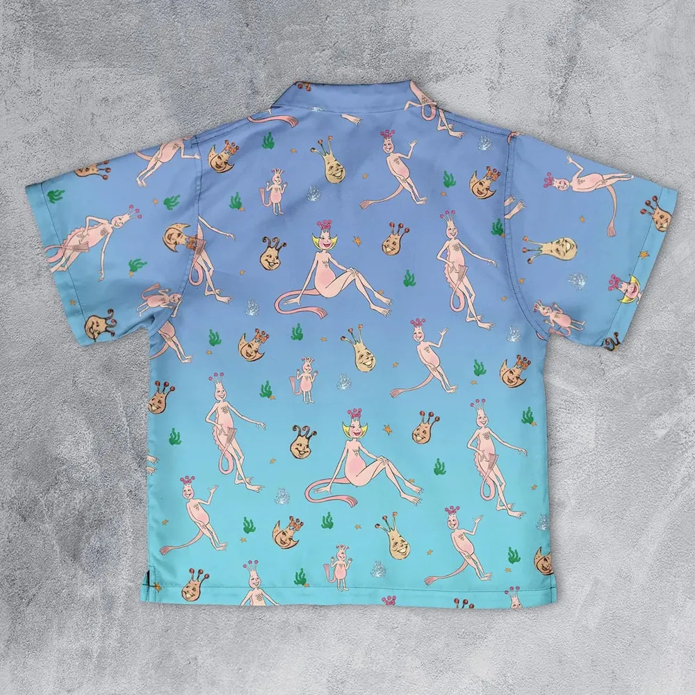 Who You Callin' One-eyed Shrimp Sea-Monkeys Youth Hawaiian Shirt - 2
