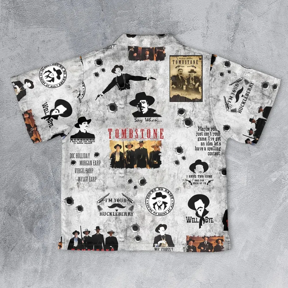 Classic Western Tombstone Youth Hawaiian Shirt - 2