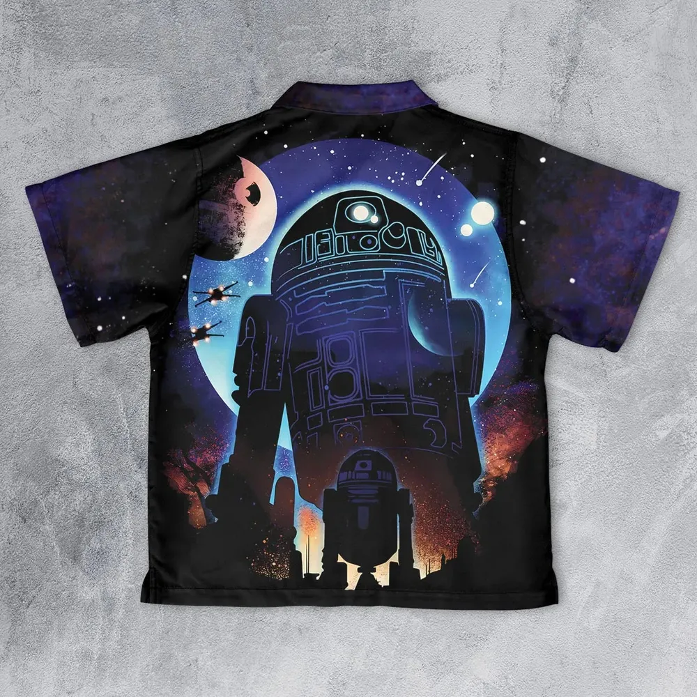 Droid Night Star Wars Youth Hawaiian Shirt - 2