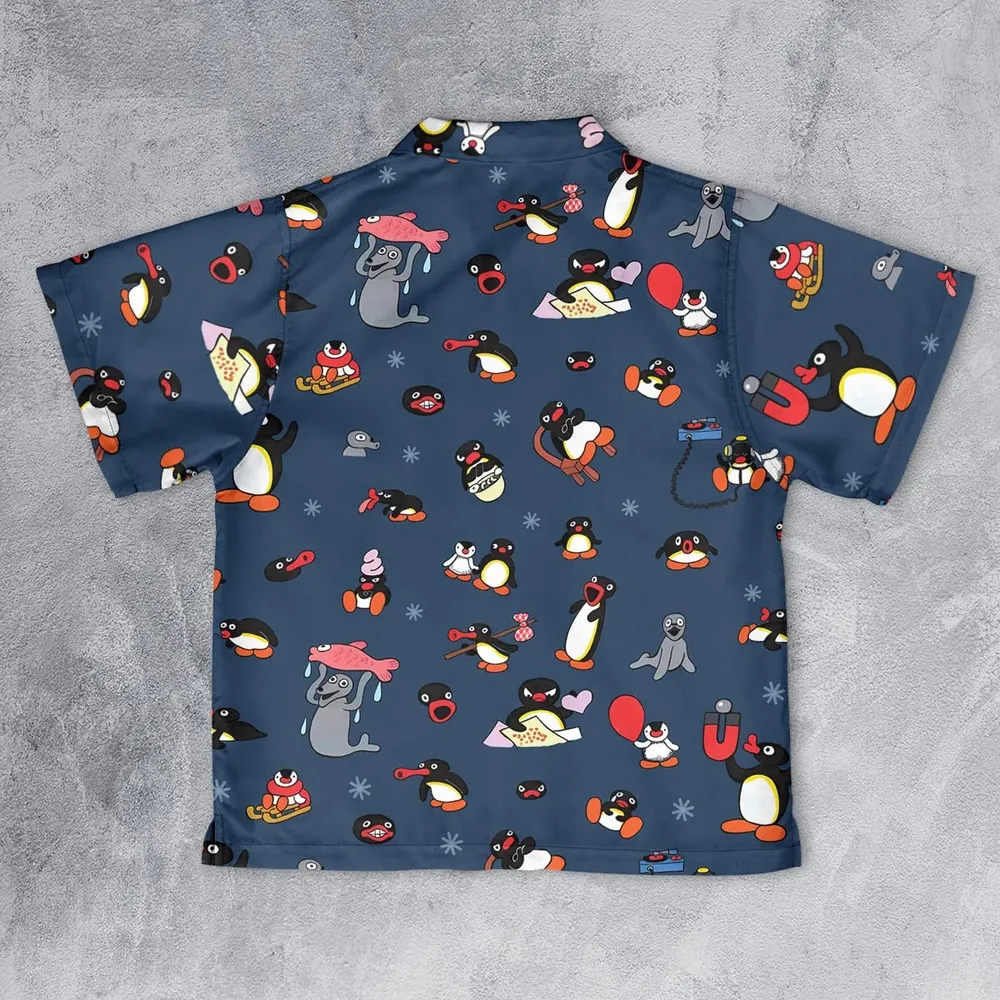 Noot Noot Pingu Youth Hawaiian Shirt - 2