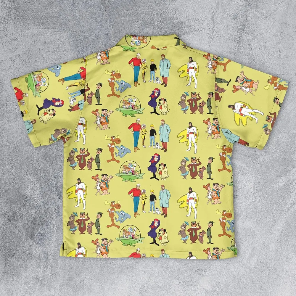 60s Cartoon Characters Youth Hawaiian Shirt - 2