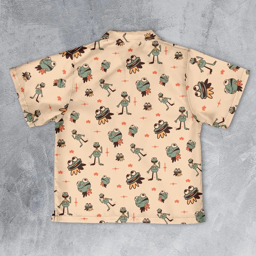 Kermit The Frog Doodles Youth Hawaiian Shirt - 2