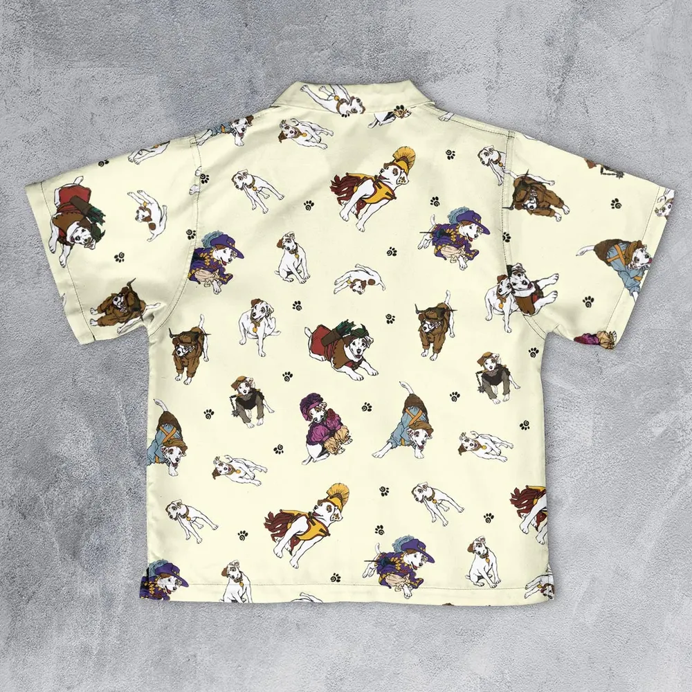 Various Wishbone Characters Youth Hawaiian Shirt - 2