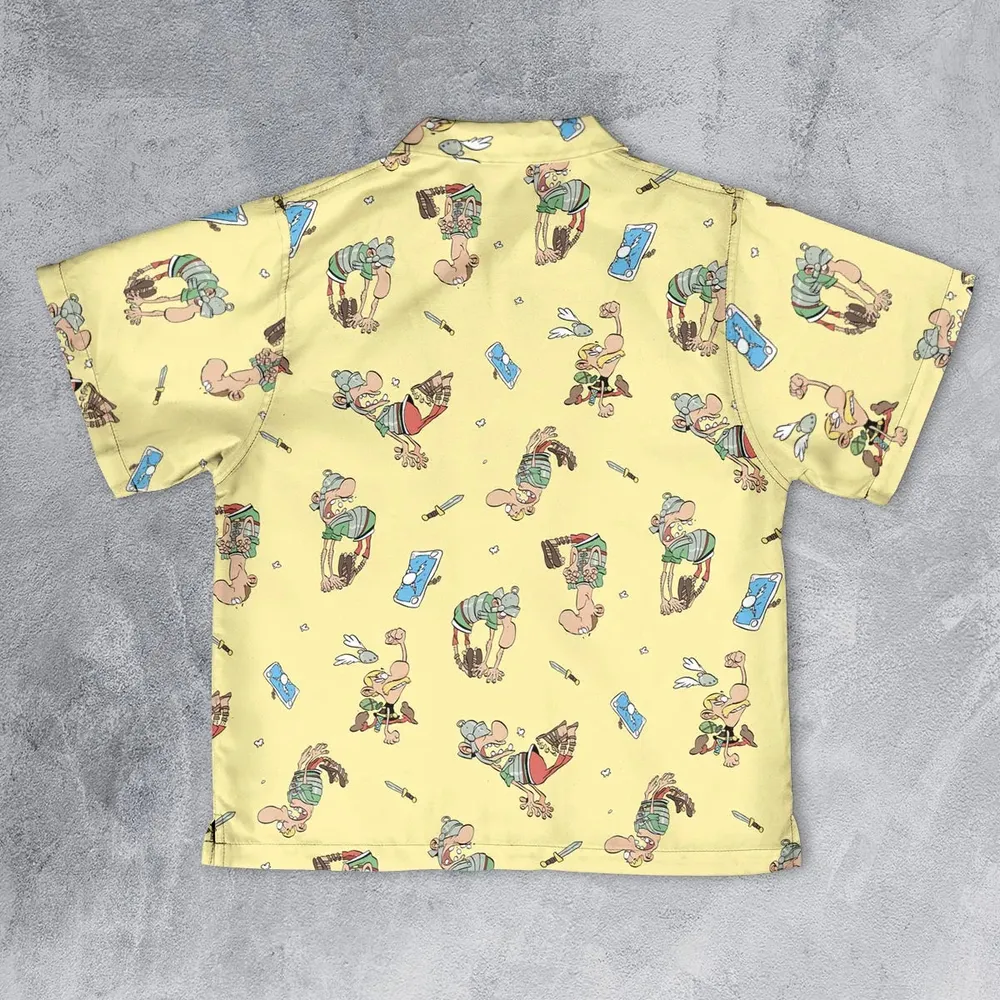 Gaulish Goodness Asterix Youth Hawaiian Shirt - 2