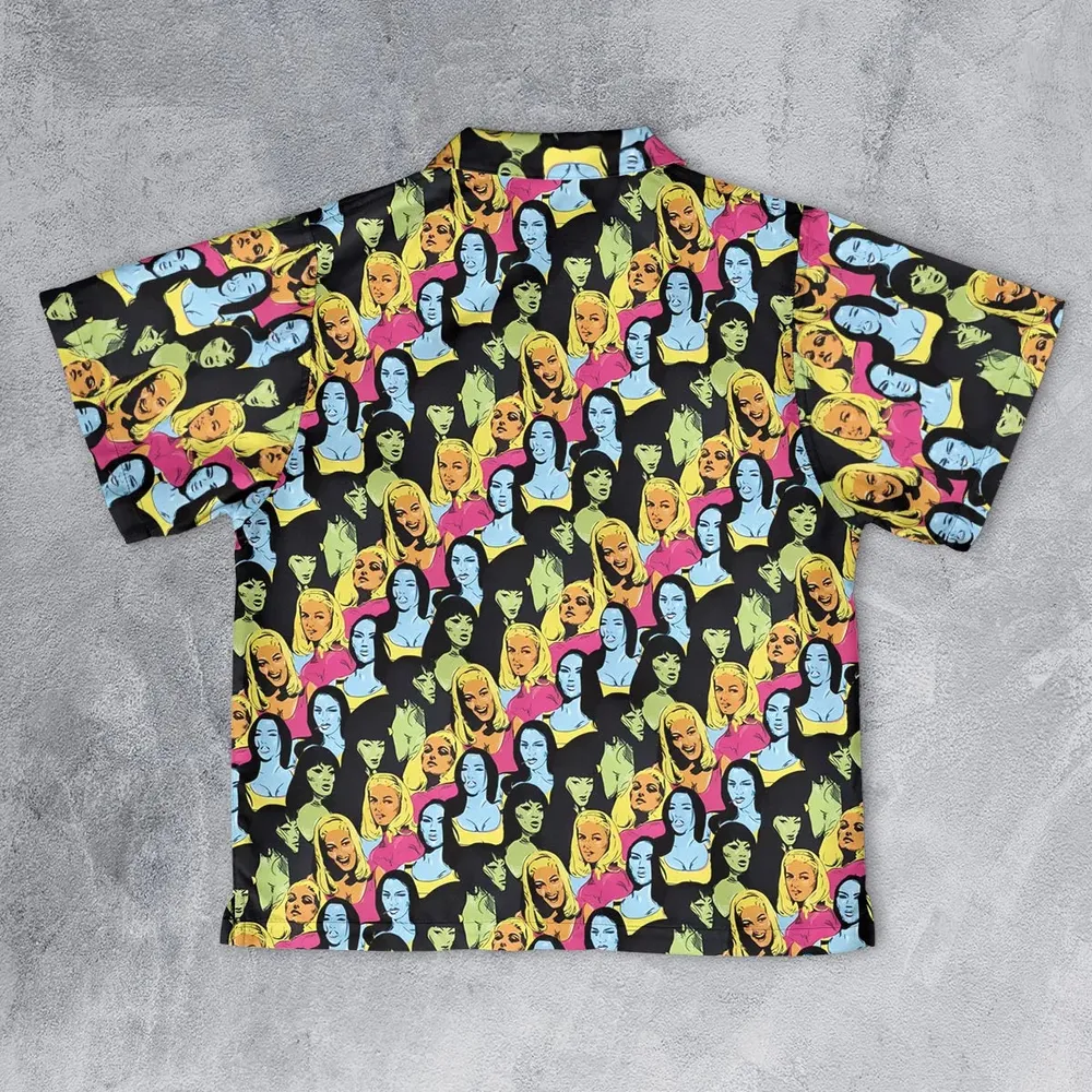 Retro Superwomen Belted Buckled and Booted Youth Hawaiian Shirt - 2