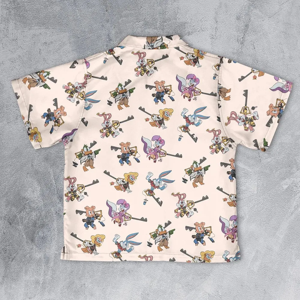 Kingdom Farce Kingdom Heart Youth Hawaiian Shirt - 2