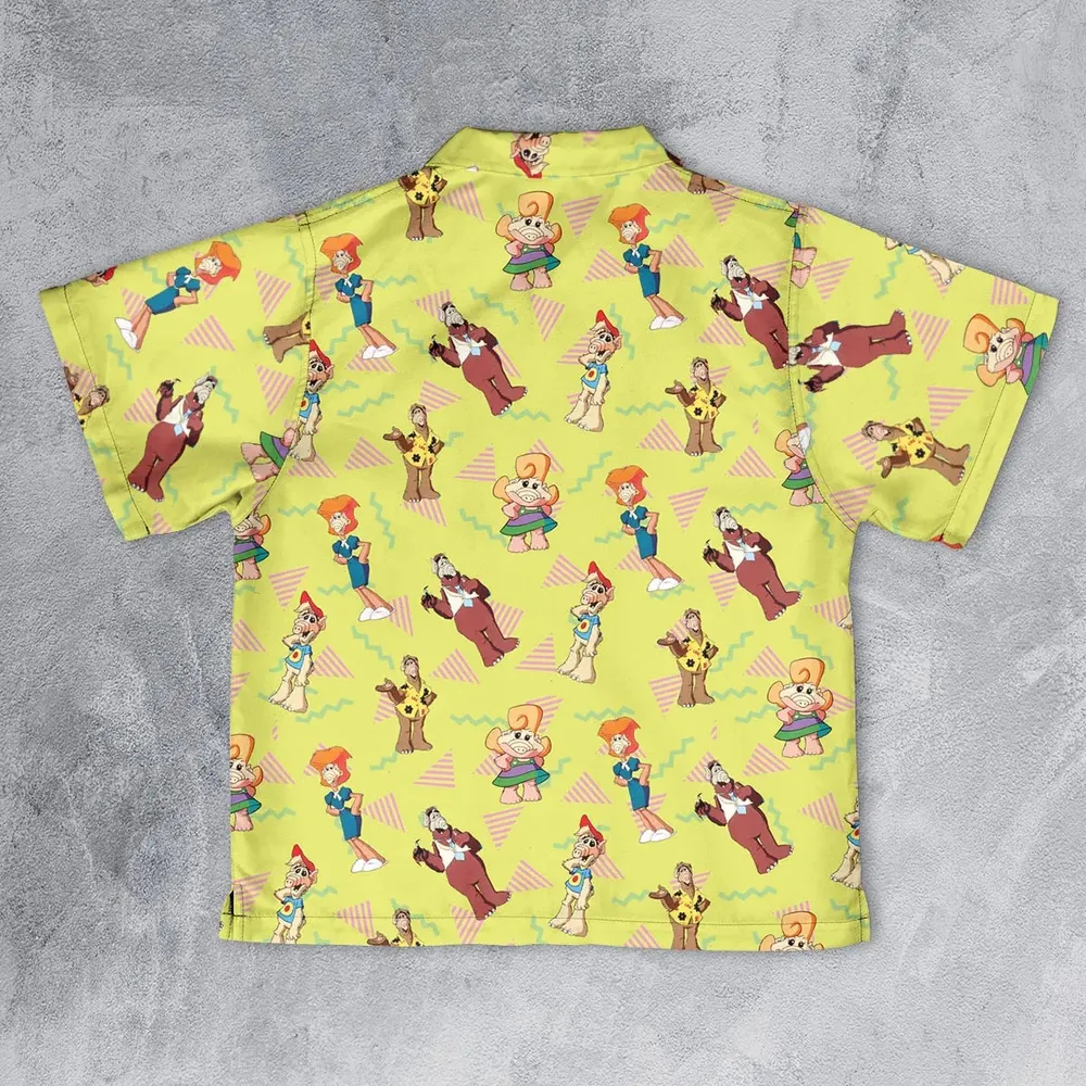 Alf Tales Characters Youth Hawaiian Shirt - 2