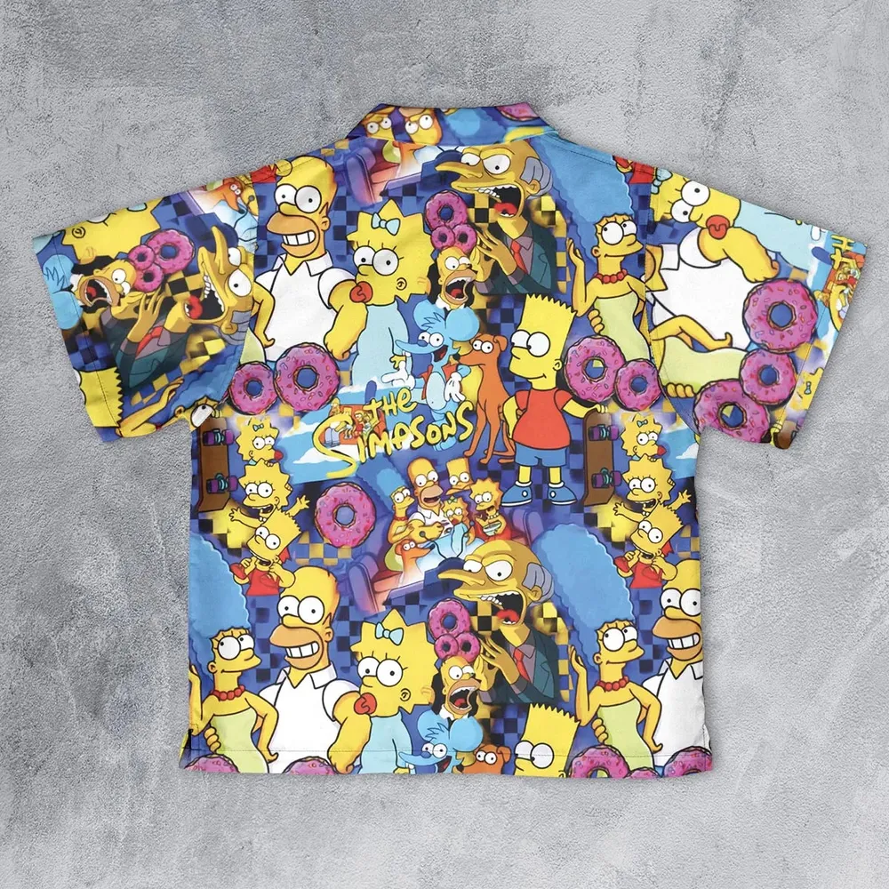 Springfield Swag The Simpsons Youth Hawaiian Shirt - 2