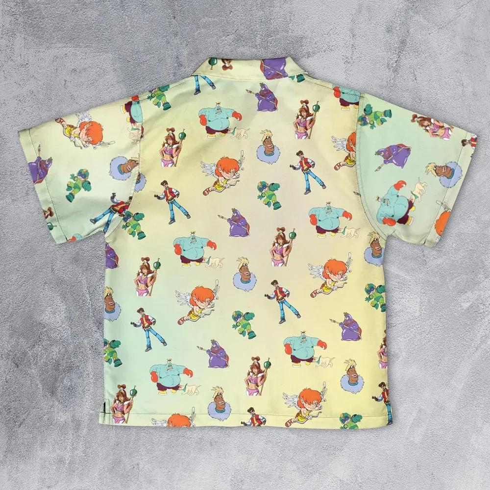 80s Captain N: The Game Master Characters Youth Hawaiian Shirt - 2