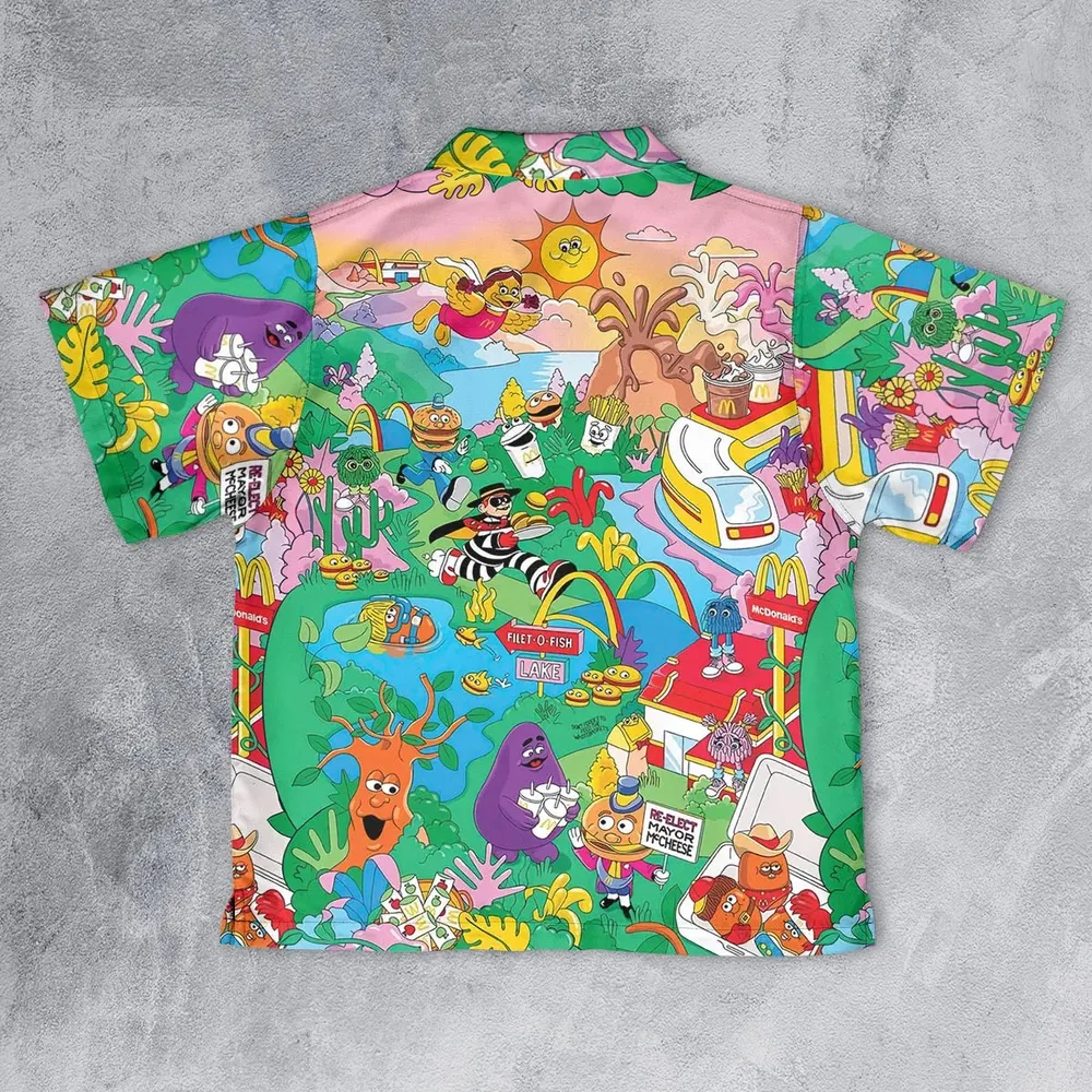 Foodland Mcdonaldland Youth Hawaiian Shirt - 2