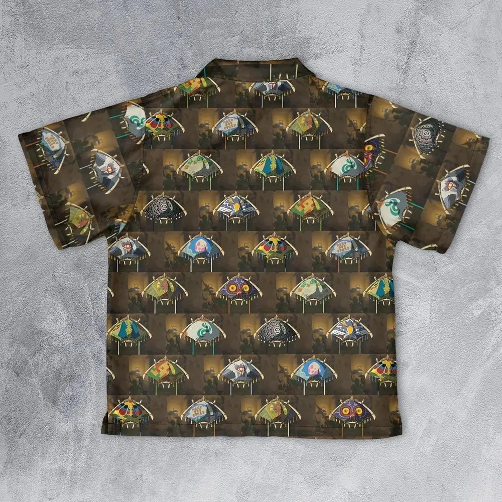 Zelda Paraglider Youth Hawaiian Shirt - 2