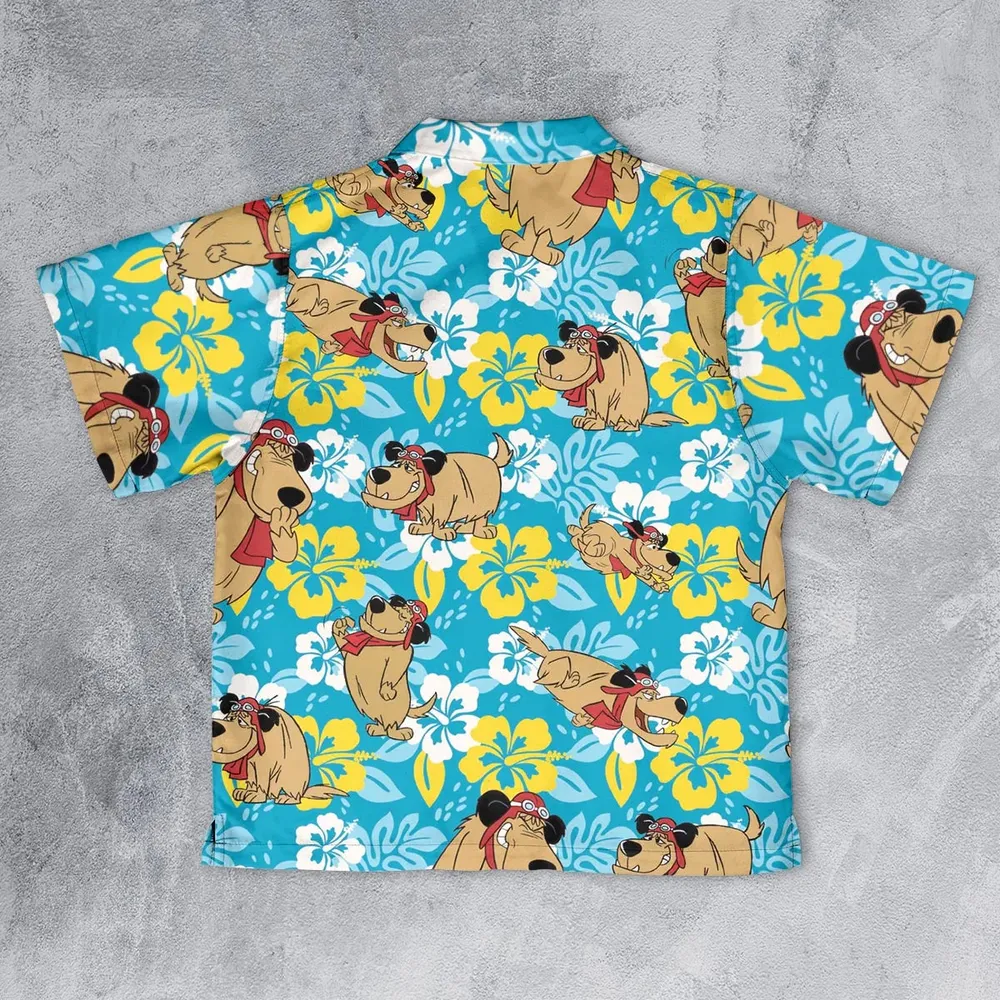 Bad Dog Muttley Wacky Races Youth Hawaiian Shirt - 2