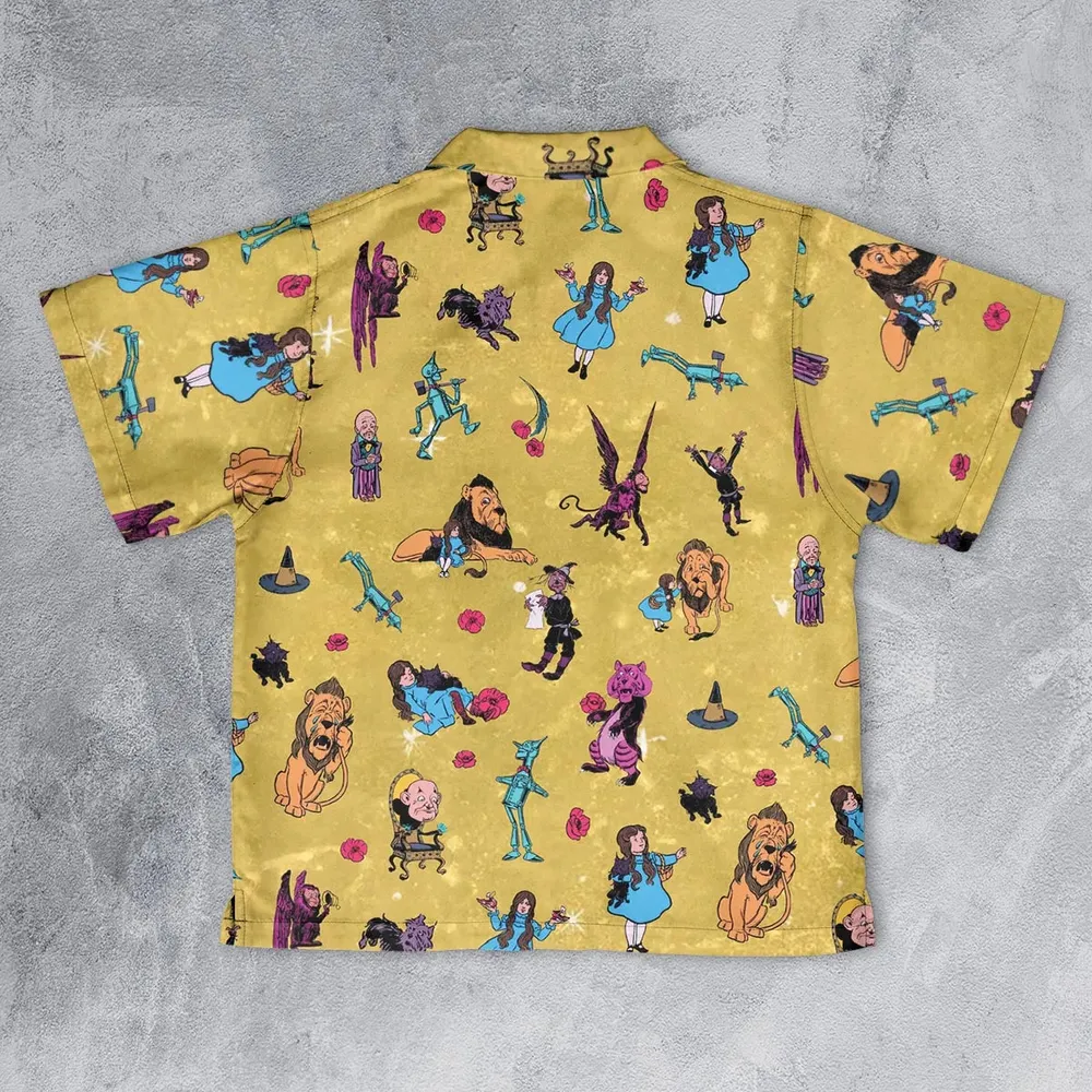 Friends in Emerald City Wizard of Oz Youth Hawaiian Shirt - 2