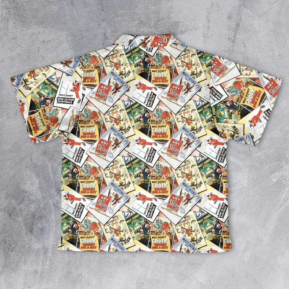 Goofy Vintage Posters Youth Hawaiian Shirt - 2