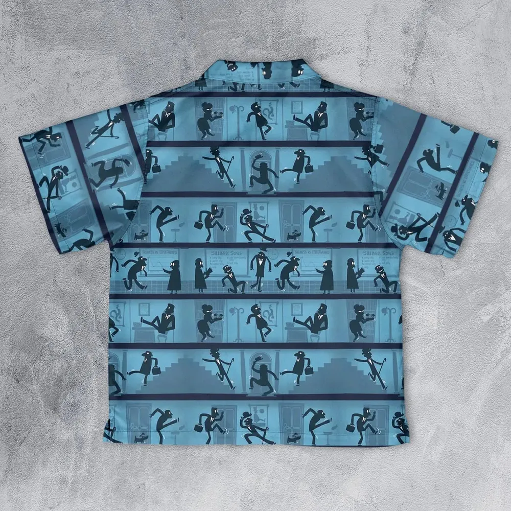 Walking In The Darkness Silly Walks Youth Hawaiian Shirt - 2