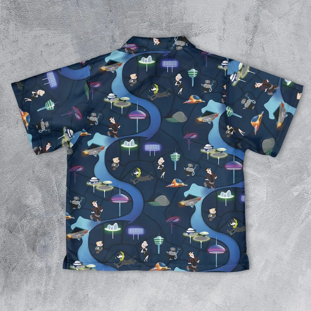 City of The Future The Jetsons Youth Hawaiian Shirt - 2