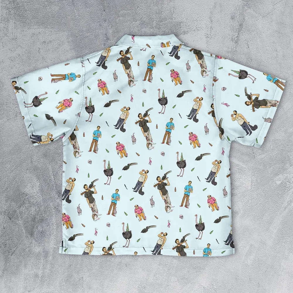 Count Duckula Characters Youth Hawaiian Shirt - 2