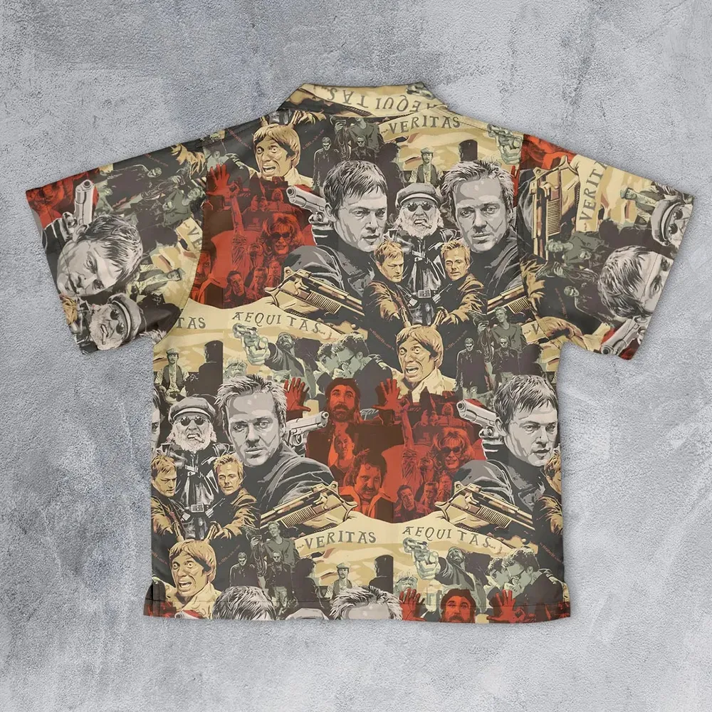 Retro 90s Action Film The Boondock Saints Youth Hawaiian Shirt - 2