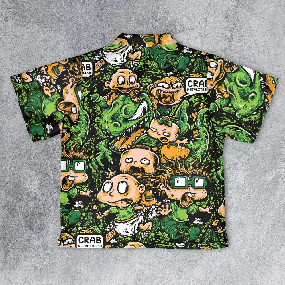 Old Skool Saturday Morning Rugrats Youth Hawaiian Shirt - 2