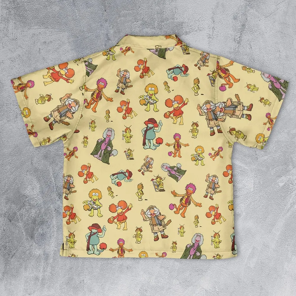 Fraggle Rock Characters Youth Hawaiian Shirt - 2