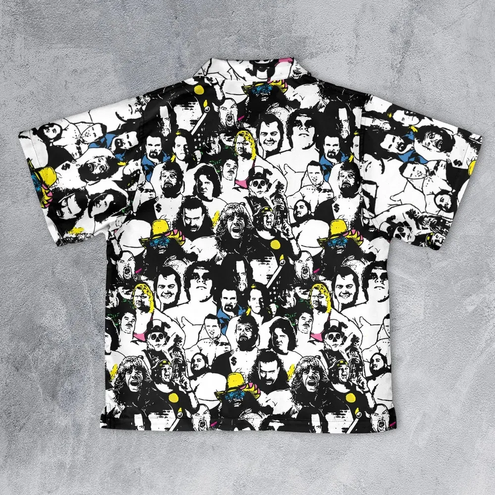 Iconic faces Royal Rumble Youth Hawaiian Shirt - 2