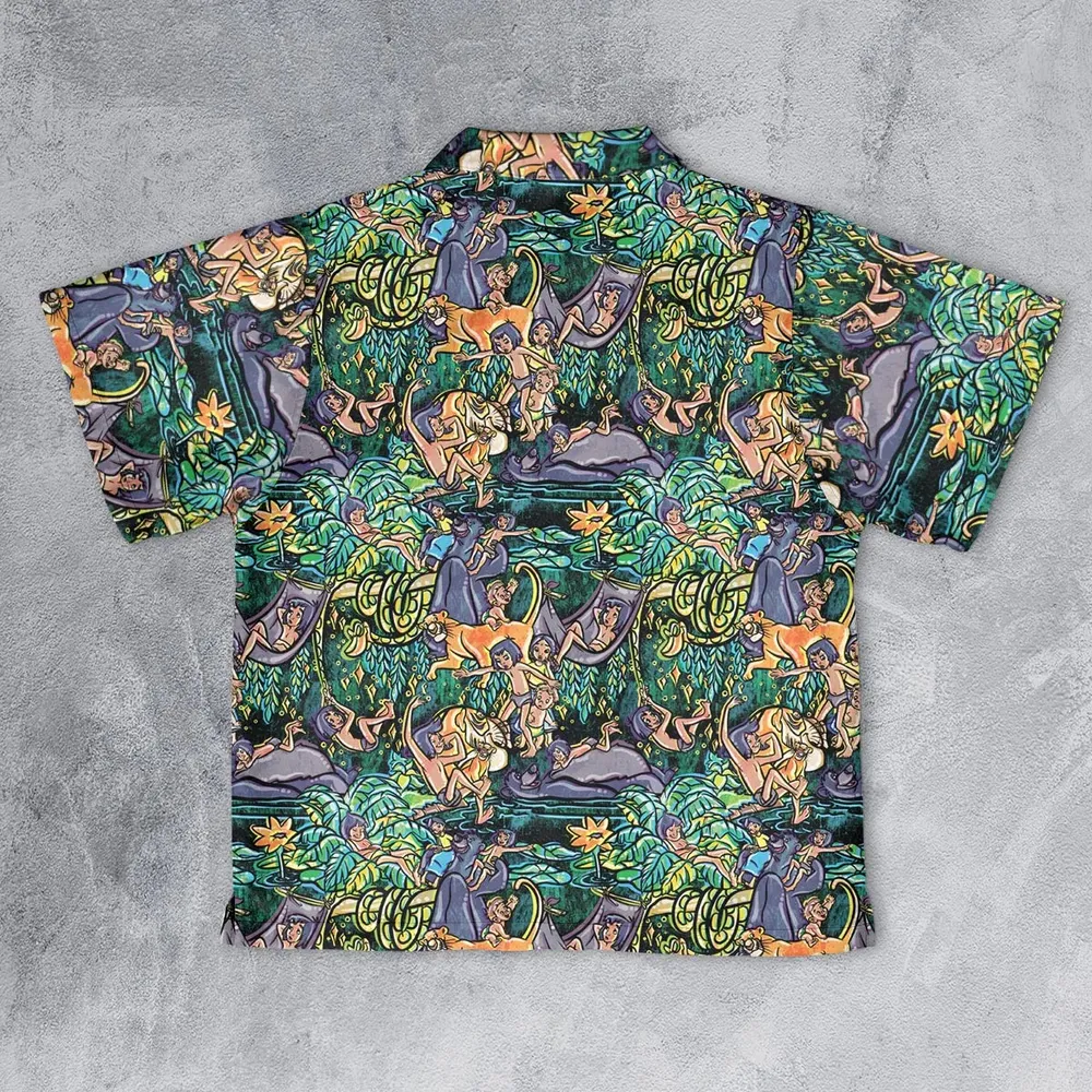 Best Friends Forever Mowgli and Baloo The Jungle Book Youth Hawaiian Shirt - 2