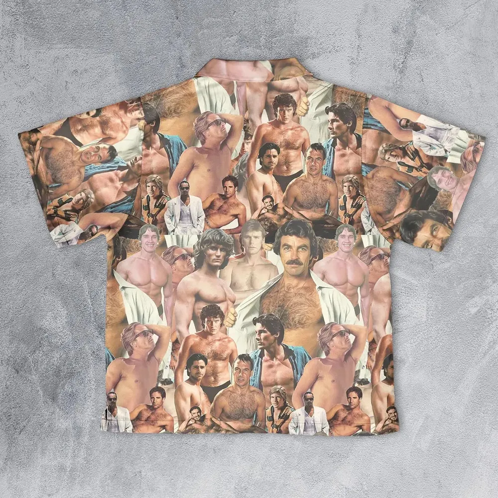 Vintage Hunks of The 80s Youth Hawaiian Shirt - 2
