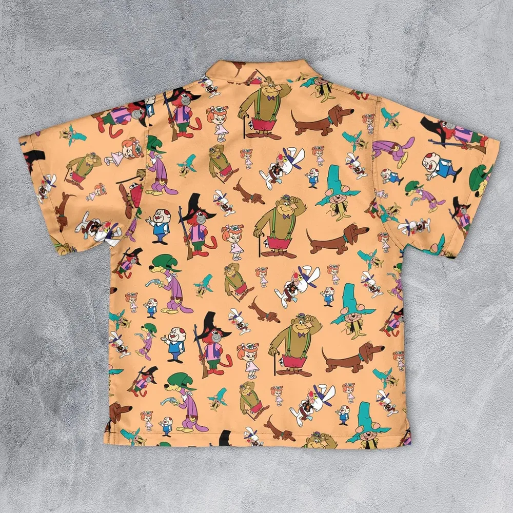 The Magilla Gorilla Show Characters Youth Hawaiian Shirt - 2