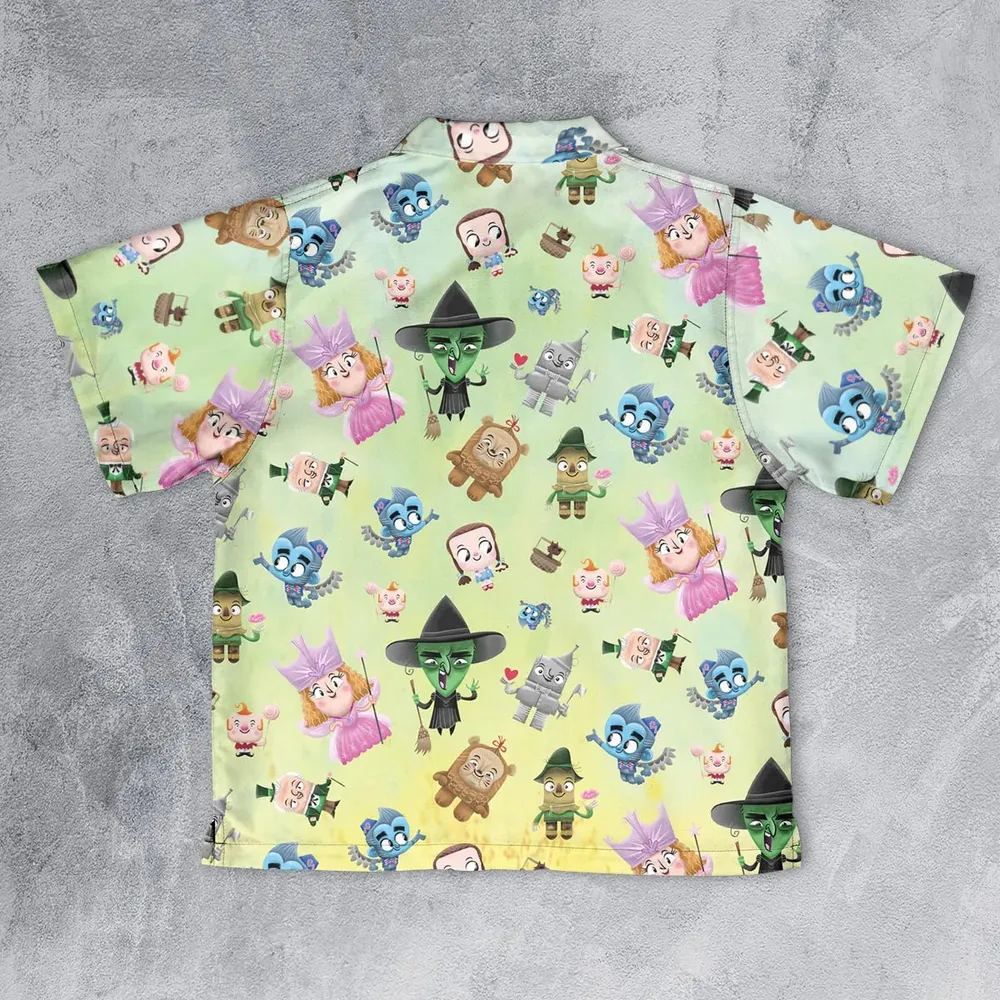 Glinda and Elphaba Meet and Greet Youth Hawaiian Shirt - 2